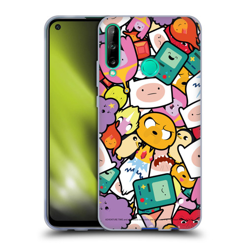 Adventure Time Graphics Pattern Soft Gel Case for Huawei P40 lite E