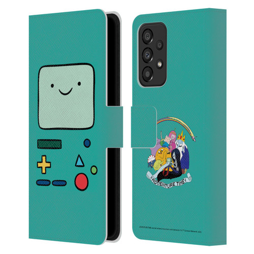 Adventure Time Graphics BMO Leather Book Wallet Case Cover For Samsung Galaxy A33 5G (2022)