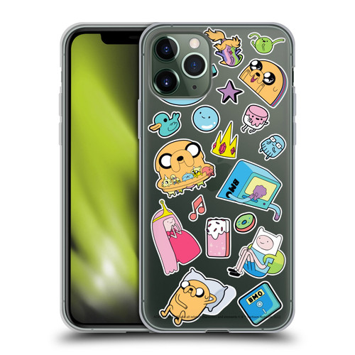 Adventure Time Graphics Icons Soft Gel Case for Apple iPhone 11 Pro
