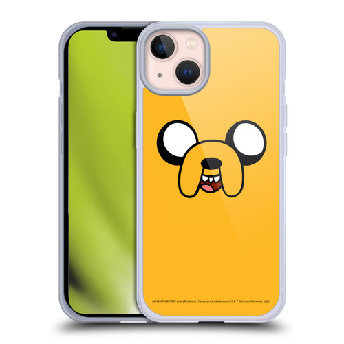 Adventure Time Graphics Jake The Dog Soft Gel Case for Apple iPhone 13