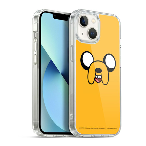 Adventure Time Graphics Jake The Dog Soft Gel Case for Apple iPhone 13