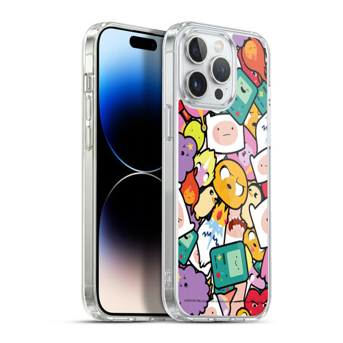 Adventure Time Graphics Pattern Soft Gel Case for Apple iPhone 13 Pro Max & MagSafe
