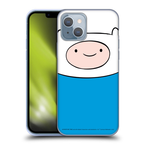 Adventure Time Graphics Finn The Human Soft Gel Case for Apple iPhone 14