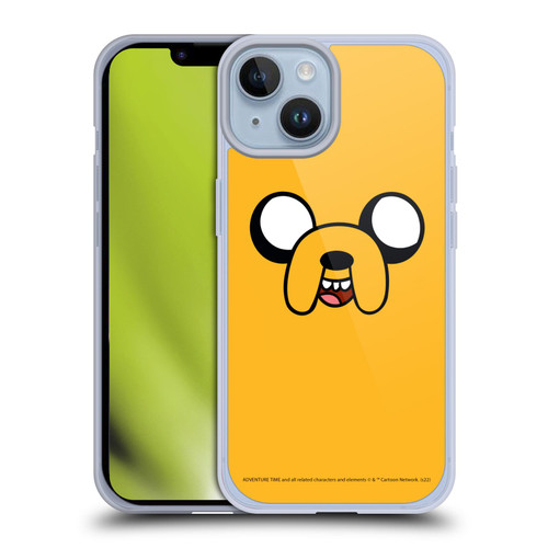 Adventure Time Graphics Jake The Dog Soft Gel Case for Apple iPhone 14 & MagSafe