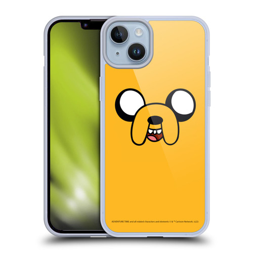 Adventure Time Graphics Jake The Dog Soft Gel Case for Apple iPhone 14 Plus & MagSafe