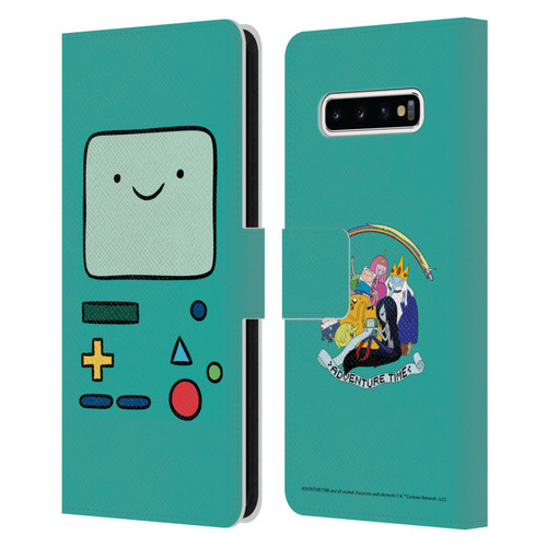Adventure Time Graphics BMO Leather Book Wallet Case Cover For Samsung Galaxy S10+ / S10 Plus