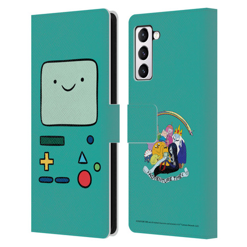 Adventure Time Graphics BMO Leather Book Wallet Case Cover For Samsung Galaxy S21+ 5G