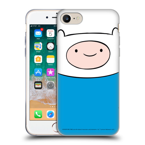 Adventure Time Graphics Finn The Human Soft Gel Case for Apple iPhone 7 / 8 / SE 2020 & 2022 & MagSafe