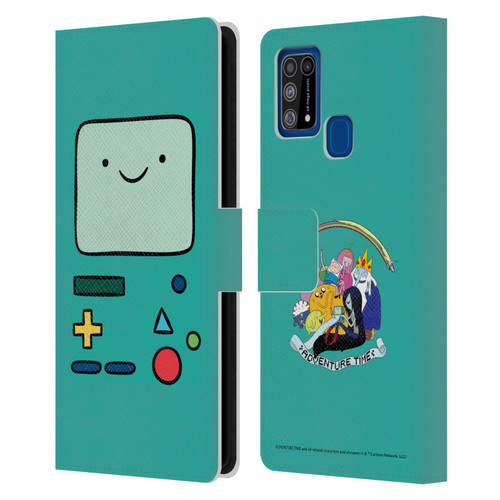 Adventure Time Graphics BMO Leather Book Wallet Case Cover For Samsung Galaxy M31 (2020)