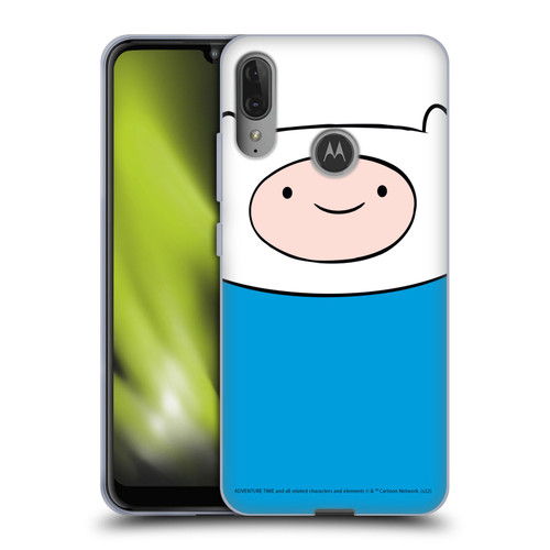 Adventure Time Graphics Finn The Human Soft Gel Case for Motorola Moto E6 Plus