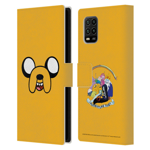 Adventure Time Graphics Jake The Dog Leather Book Wallet Case Cover For Xiaomi Mi 10 Lite 5G