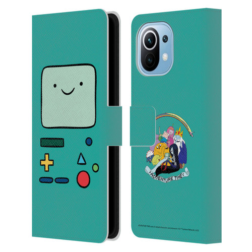 Adventure Time Graphics BMO Leather Book Wallet Case Cover For Xiaomi Mi 11