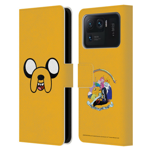 Adventure Time Graphics Jake The Dog Leather Book Wallet Case Cover For Xiaomi Mi 11 Ultra