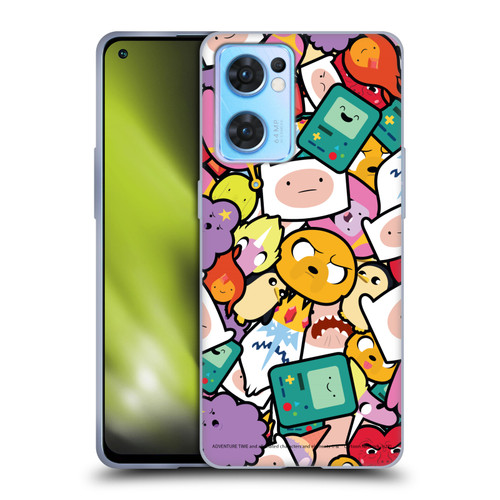 Adventure Time Graphics Pattern Soft Gel Case for OPPO Reno7 5G / Find X5 Lite