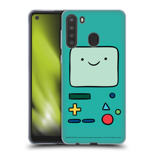 Adventure Time Graphics BMO Soft Gel Case for Samsung Galaxy A21 (2020)