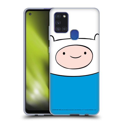 Adventure Time Graphics Finn The Human Soft Gel Case for Samsung Galaxy A21s (2020)