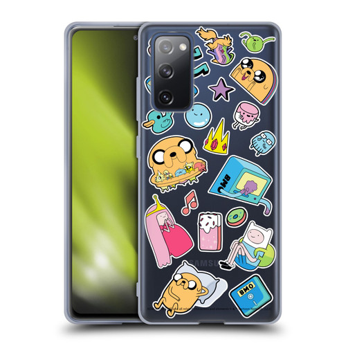 Adventure Time Graphics Icons Soft Gel Case for Samsung Galaxy S20 FE / 5G