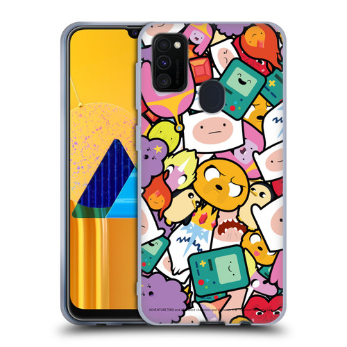 Adventure Time Graphics Pattern Soft Gel Case for Samsung Galaxy M30s (2019)/M21 (2020)