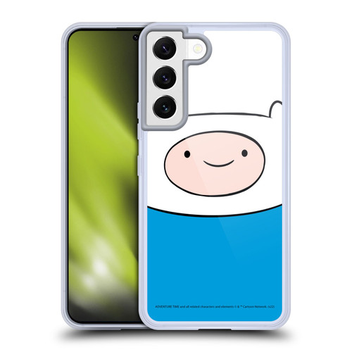 Adventure Time Graphics Finn The Human Soft Gel Case for Samsung Galaxy S22 5G & MagSafe