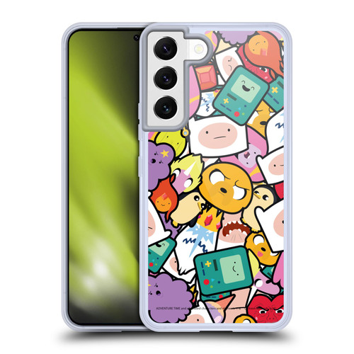 Adventure Time Graphics Pattern Soft Gel Case for Samsung Galaxy S22 5G & MagSafe