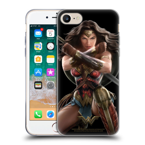 Wonder Woman Movie Character Art Bracelets Of Submission Soft Gel Case for Apple iPhone 7 / 8 / SE 2020 & 2022
