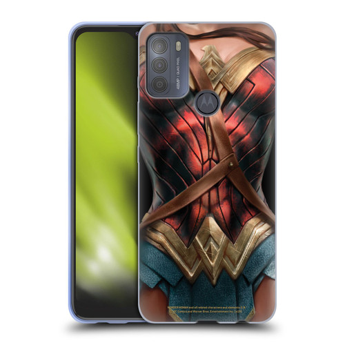 Wonder Woman Movie Character Art Costume Soft Gel Case for Motorola Moto G50