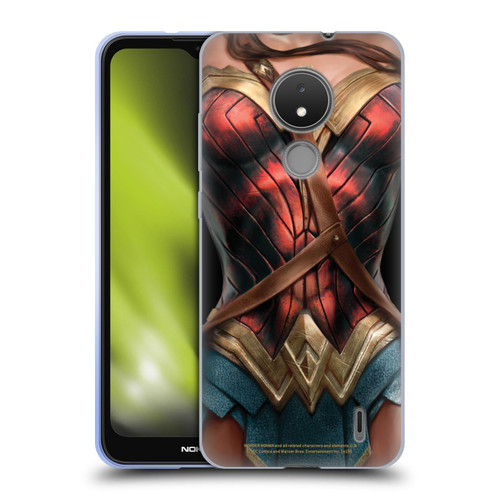 Wonder Woman Movie Character Art Costume Soft Gel Case for Nokia C21