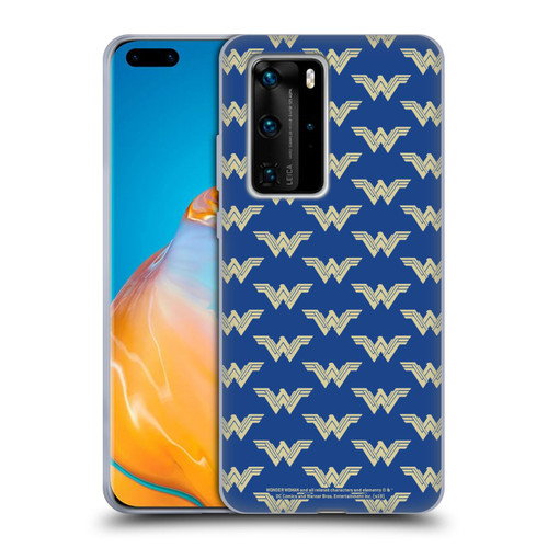 Wonder Woman Movie Logos Pattern Soft Gel Case for Huawei P40 Pro / P40 Pro Plus 5G