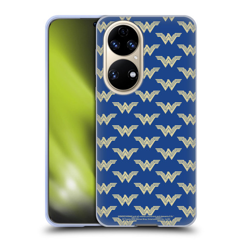Wonder Woman Movie Logos Pattern Soft Gel Case for Huawei P50