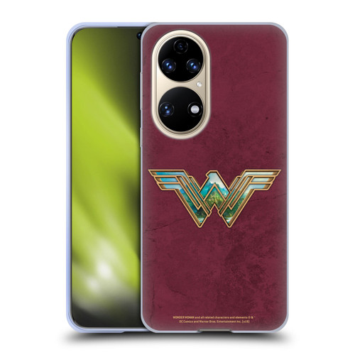 Wonder Woman Movie Logos Themiscyra Soft Gel Case for Huawei P50