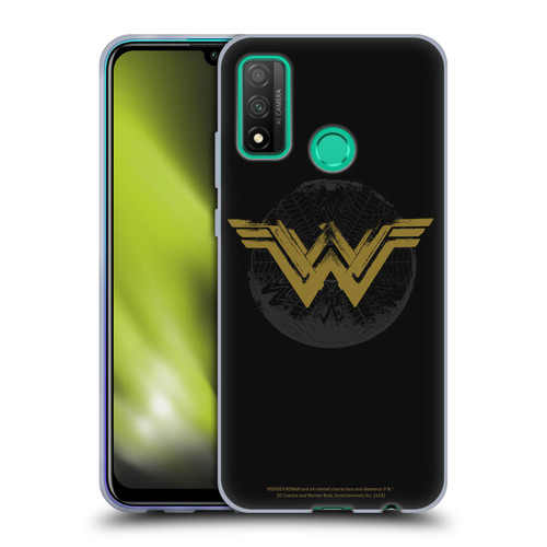 Wonder Woman Movie Logos Distressed Look Soft Gel Case for Huawei P Smart (2020)