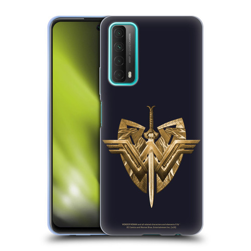 Wonder Woman Movie Logos Sword And Shield Soft Gel Case for Huawei P Smart (2021)