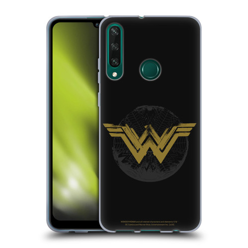 Wonder Woman Movie Logos Distressed Look Soft Gel Case for Huawei Y6p
