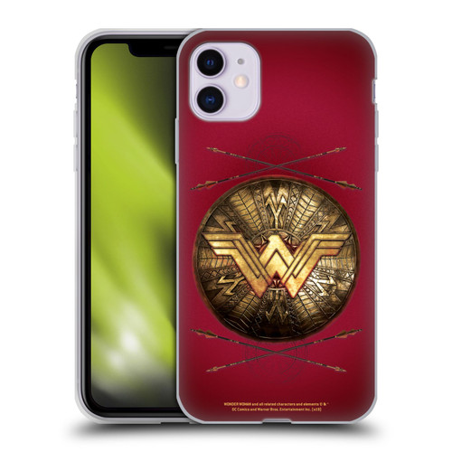 Wonder Woman Movie Logos Shield And Arrows Soft Gel Case for Apple iPhone 11