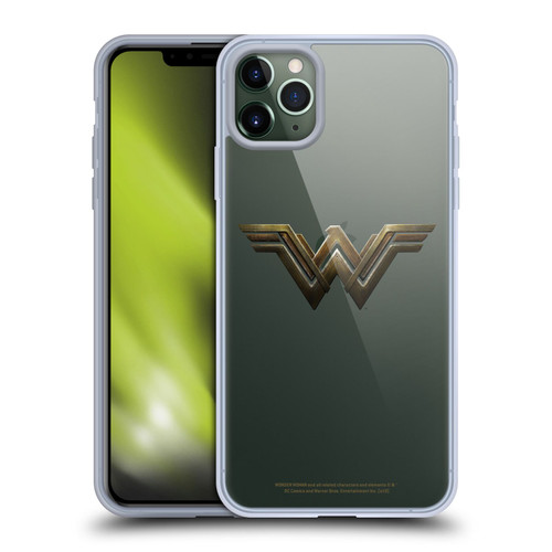 Wonder Woman Movie Logos Main Soft Gel Case for Apple iPhone 11 Pro Max