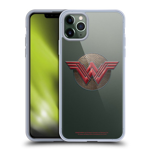 Wonder Woman Movie Logos Waves Soft Gel Case for Apple iPhone 11 Pro Max