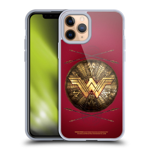 Wonder Woman Movie Logos Shield And Arrows Soft Gel Case for Apple iPhone 11 Pro