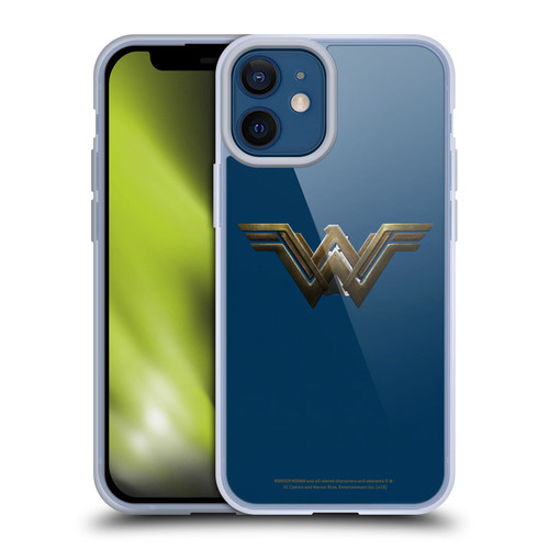Wonder Woman Movie Logos Main Soft Gel Case for Apple iPhone 12 Mini