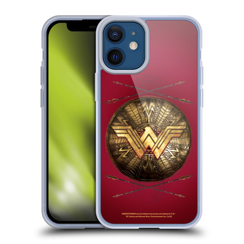 Wonder Woman Movie Logos Shield And Arrows Soft Gel Case for Apple iPhone 12 Mini