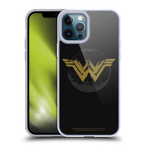 Wonder Woman Movie Logos Distressed Look Soft Gel Case for Apple iPhone 12 Pro Max