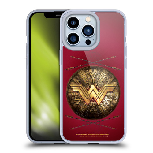 Wonder Woman Movie Logos Shield And Arrows Soft Gel Case for Apple iPhone 13 Pro