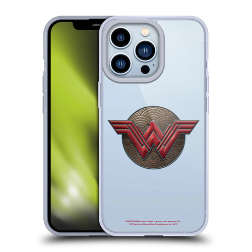 Wonder Woman Movie Logos Waves Soft Gel Case for Apple iPhone 13 Pro