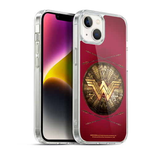 Wonder Woman Movie Logos Shield And Arrows Soft Gel Case for Apple iPhone 14 Plus & MagSafe