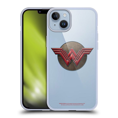 Wonder Woman Movie Logos Waves Soft Gel Case for Apple iPhone 14 Plus & MagSafe