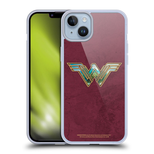 Wonder Woman Movie Logos Themiscyra Soft Gel Case for Apple iPhone 14 Plus