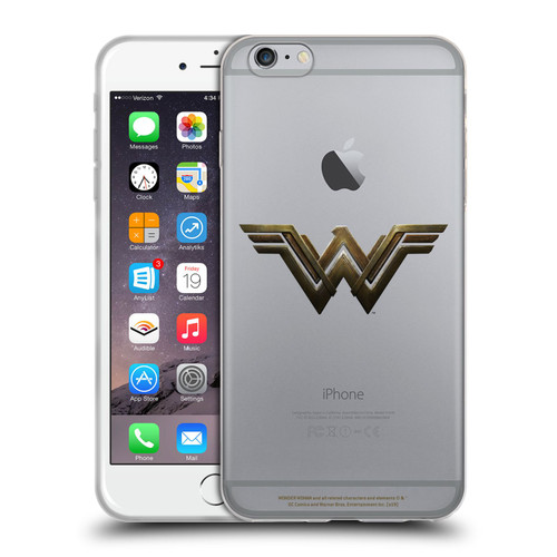 Wonder Woman Movie Logos Main Soft Gel Case for Apple iPhone 6 Plus / iPhone 6s Plus