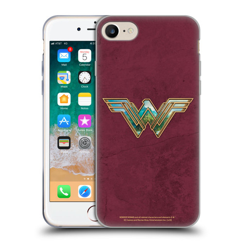Wonder Woman Movie Logos Themiscyra Soft Gel Case for Apple iPhone 7 / 8 / SE 2020 & 2022