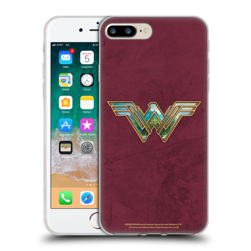 Wonder Woman Movie Logos Themiscyra Soft Gel Case for Apple iPhone 7 Plus / iPhone 8 Plus