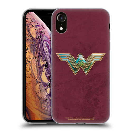Wonder Woman Movie Logos Themiscyra Soft Gel Case for Apple iPhone XR