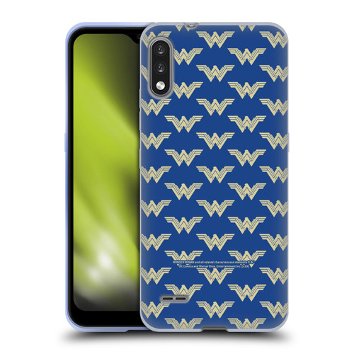 Wonder Woman Movie Logos Pattern Soft Gel Case for LG K22